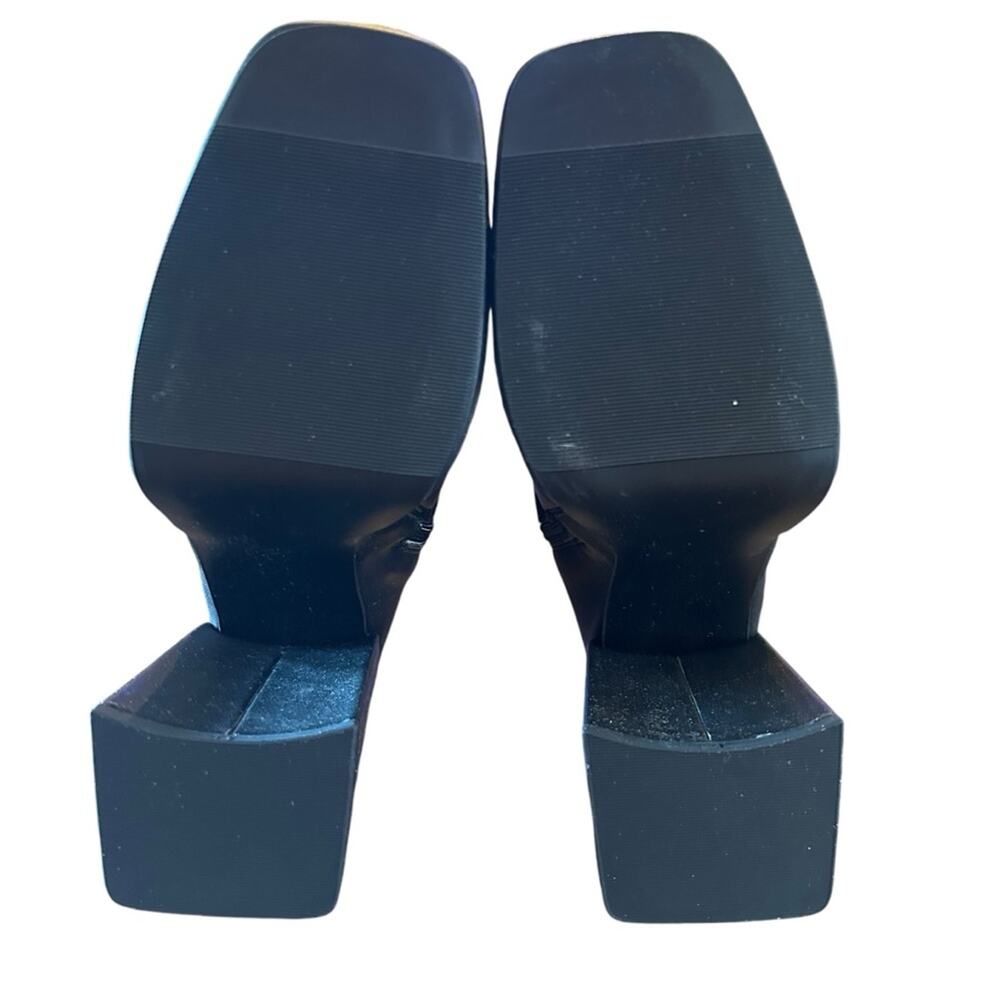 Wild Pair Beautee Platform Heeled Booties Square Toe Block Heel NEW Size 7 - Picture 10 of 11